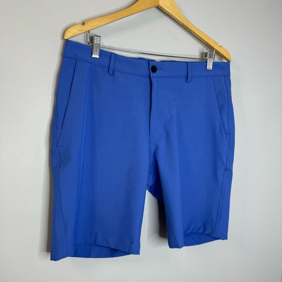 Dunning Golf Providence Performance 8.5"Short Blue Stretch Men's 34 - Picture 2 of 8
